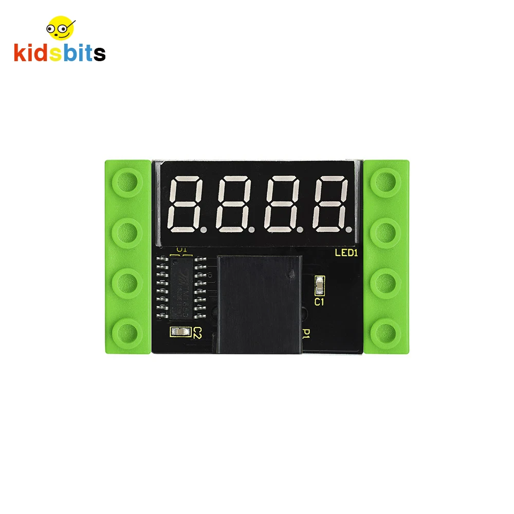 Kidsbits блоки кодирования I2C 4 разрядный TM1650 светодиодный сегментный дисплей модуль