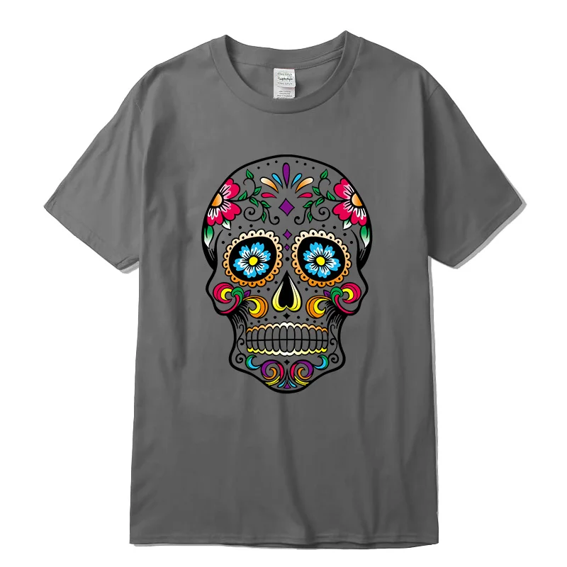 XINYI Men's T-shirt High Quality100% cottonT-shirt street style loose cool skull printed men t shirt casual short sleeve For Men
XINYI Men's T-shirt High Quality100% cottonT-shirt street style loose cool skull printed men t shirt casual short sleeve For Men