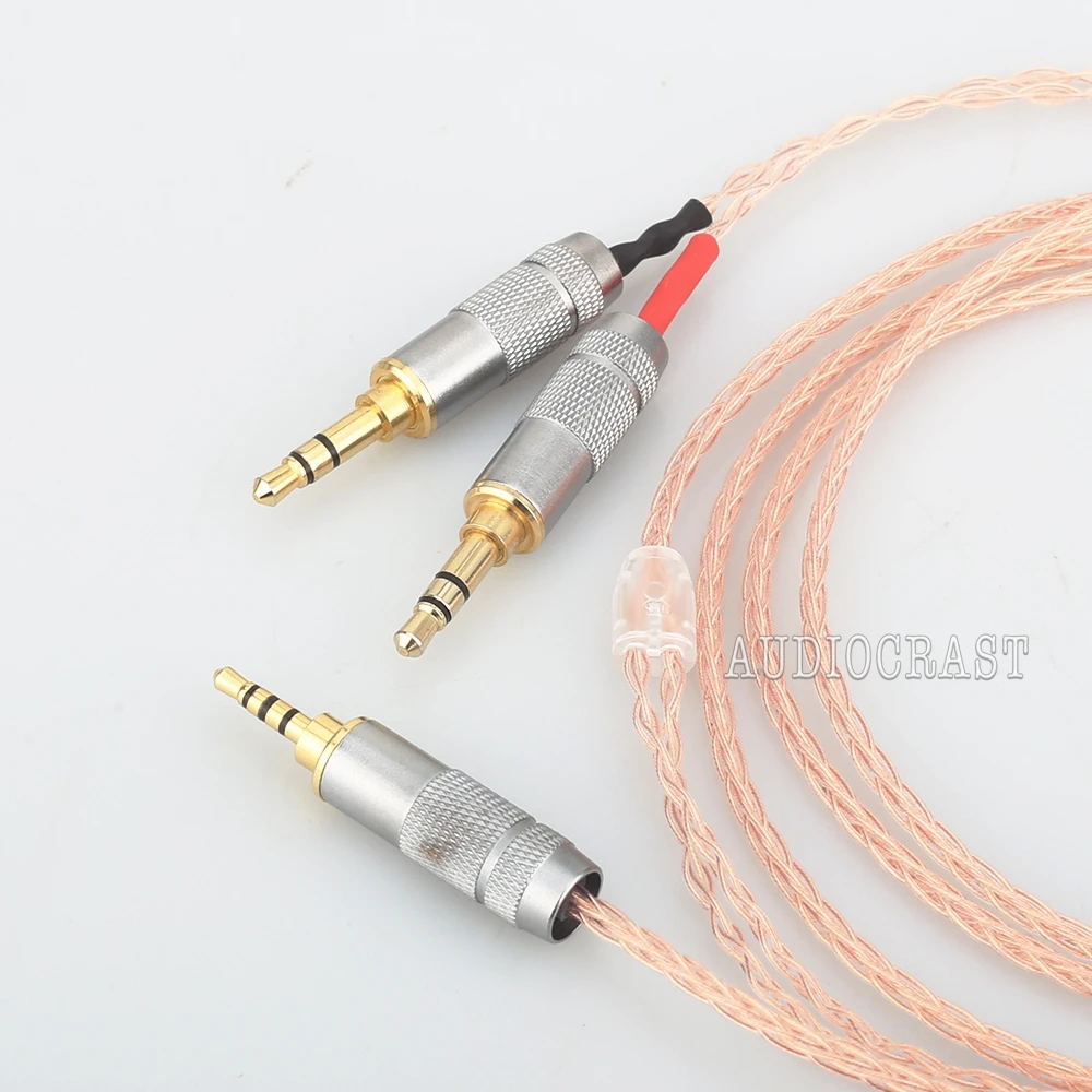 

2.5mm TRRS Balanced 8 core Litz braid Headphone Upgrade Cable for MDR-Z7 Z7M2 MDR-Z1R D600 D7100