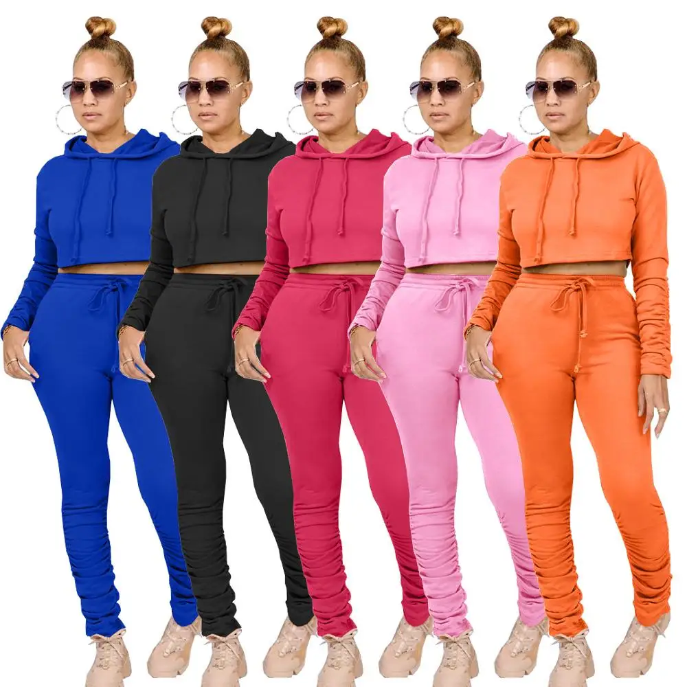 Solid Color Jogger Sweat Suit For Women Long Sleeve Pullover Sweatshirt Top And Skinny Pencil Pants Casual Home Wear Wholesale
Solid Color Jogger Sweat Suit For Women Long Sleeve Pullover Sweatshirt Top And Skinny Pencil Pants Casual Home Wear Wholesale