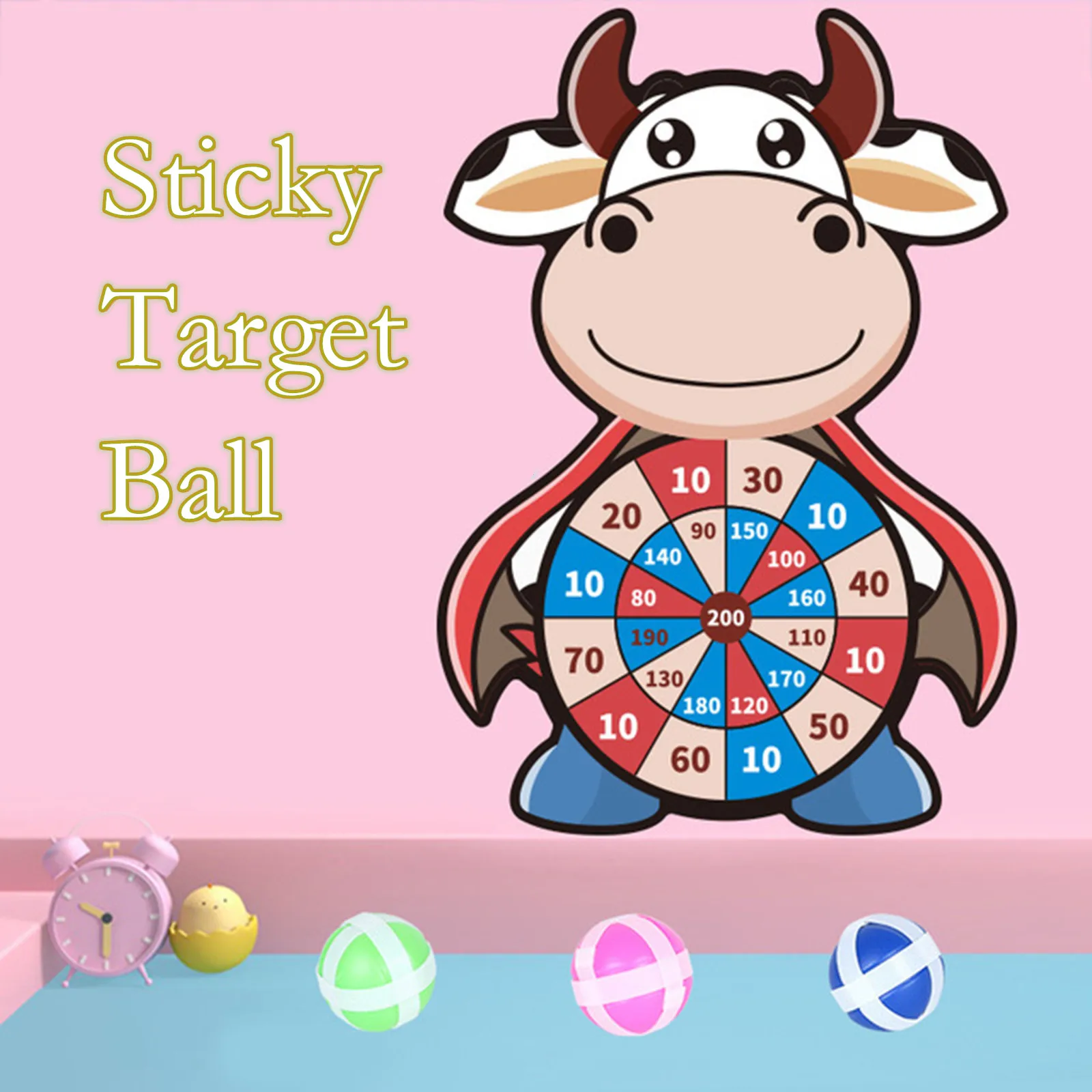 5pc Target Training Flying Sticky Ball Toys Intensive Throwing Cartoon Dart Board Game Kit Kids Parent-child Sports Sucker Gifts
5pc Target Training Flying Sticky Ball Toys Intensive Throwing Cartoon Dart Board Game Kit Kids Parent-child Sports Sucker Gifts
