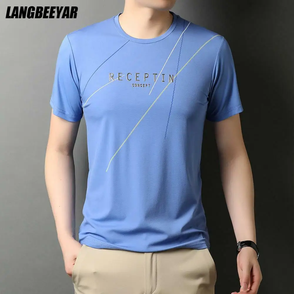 New Summer Brand Designer Top Quality Tops t Shirt Men Short Sleeve Striped Slim Fit Casual Fashion Round Neck Mens Clothing
New Summer Brand Designer Top Quality Tops t Shirt Men Short Sleeve Striped Slim Fit Casual Fashion Round Neck Mens Clothing