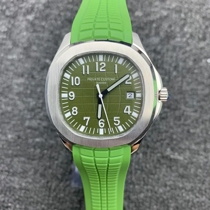 Men's Automatic Watch Miyota 8215 Movement 40mm Green Dial Super Luminous Mechanical Watch Waterproof Date Rubber Strap
Men's Automatic Watch Miyota 8215 Movement 40mm Green Dial Super Luminous Mechanical Watch Waterproof Date Rubber Strap