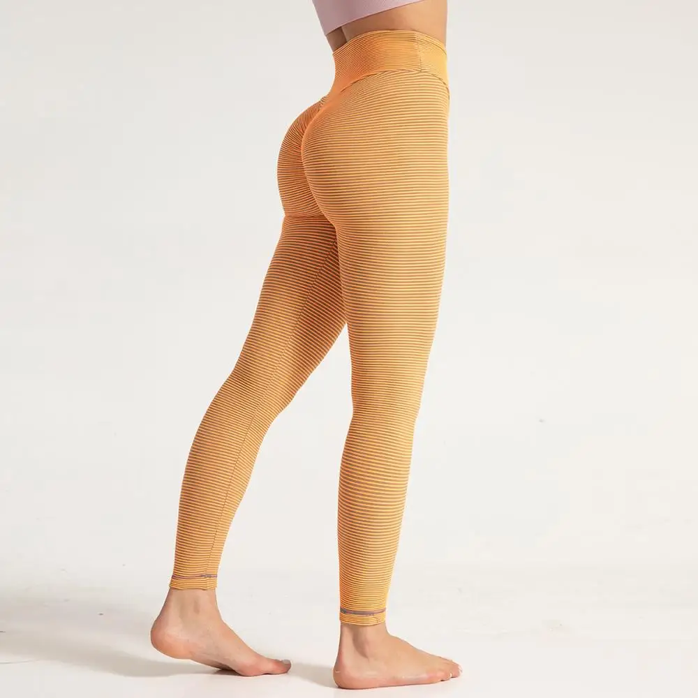 Women High Waist Seamless Stripe Yoga Pants Sexy Bubble Butt Hip Lift Pants Training Exercise Fitness Sport Pants Running Tights
Women High Waist Seamless Stripe Yoga Pants Sexy Bubble Butt Hip Lift Pants Training Exercise Fitness Sport Pants Running Tights