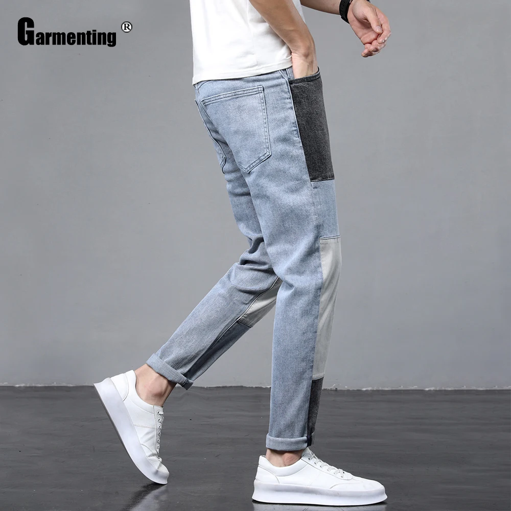 Garmenting Men Jeans Demin Pants Spring Autumn Trendy 2021 New Patchwork Male Sexy Jean Trousers Hip Hop Slim Bottom Skinny Pant
Garmenting Men Jeans Demin Pants Spring Autumn Trendy 2021 New Patchwork Male Sexy Jean Trousers Hip Hop Slim Bottom Skinny Pant