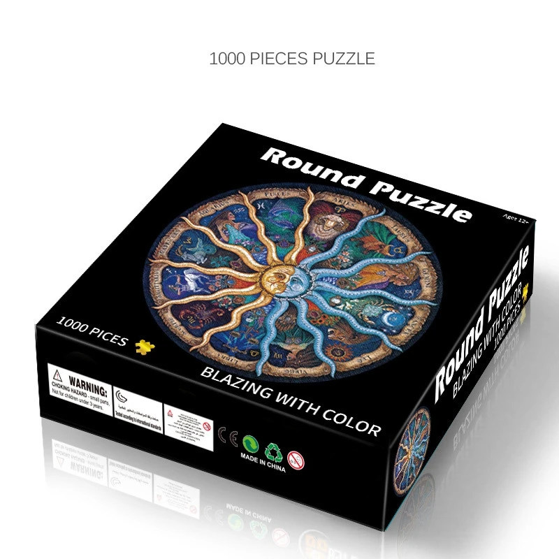 1000 Pieces Puzzles Round Jigsaw Puzzles Zodiac Floor Puzzle Kids for Creative Gift Home Decor - Twelve Constellations
1000 Pieces Puzzles Round Jigsaw Puzzles Zodiac Floor Puzzle Kids for Creative Gift Home Decor - Twelve Constellations
