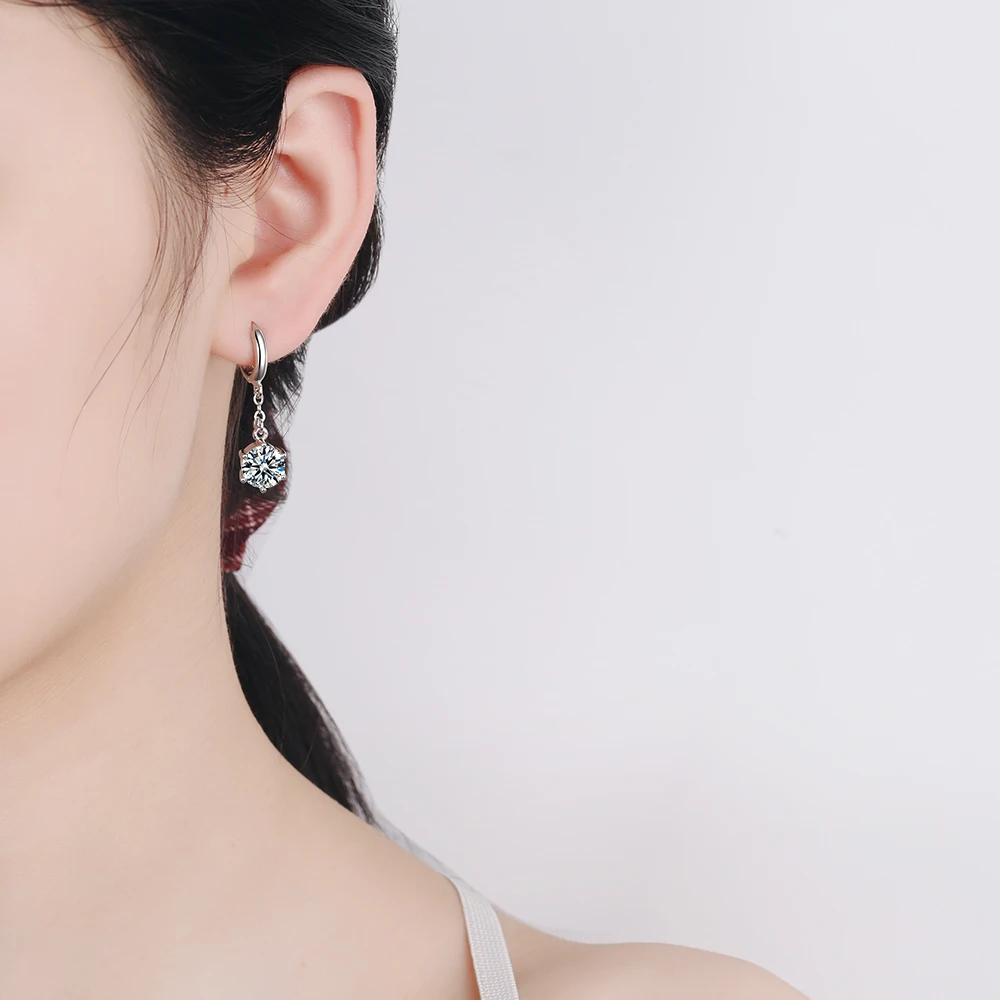 925 Sterling Silver 2021 New Women's Fashion Jewelry High Quality Crystal Zircon Earrings Long Tassel Hexagonal Earrings
925 Sterling Silver 2021 New Women's Fashion Jewelry High Quality Crystal Zircon Earrings Long Tassel Hexagonal Earrings