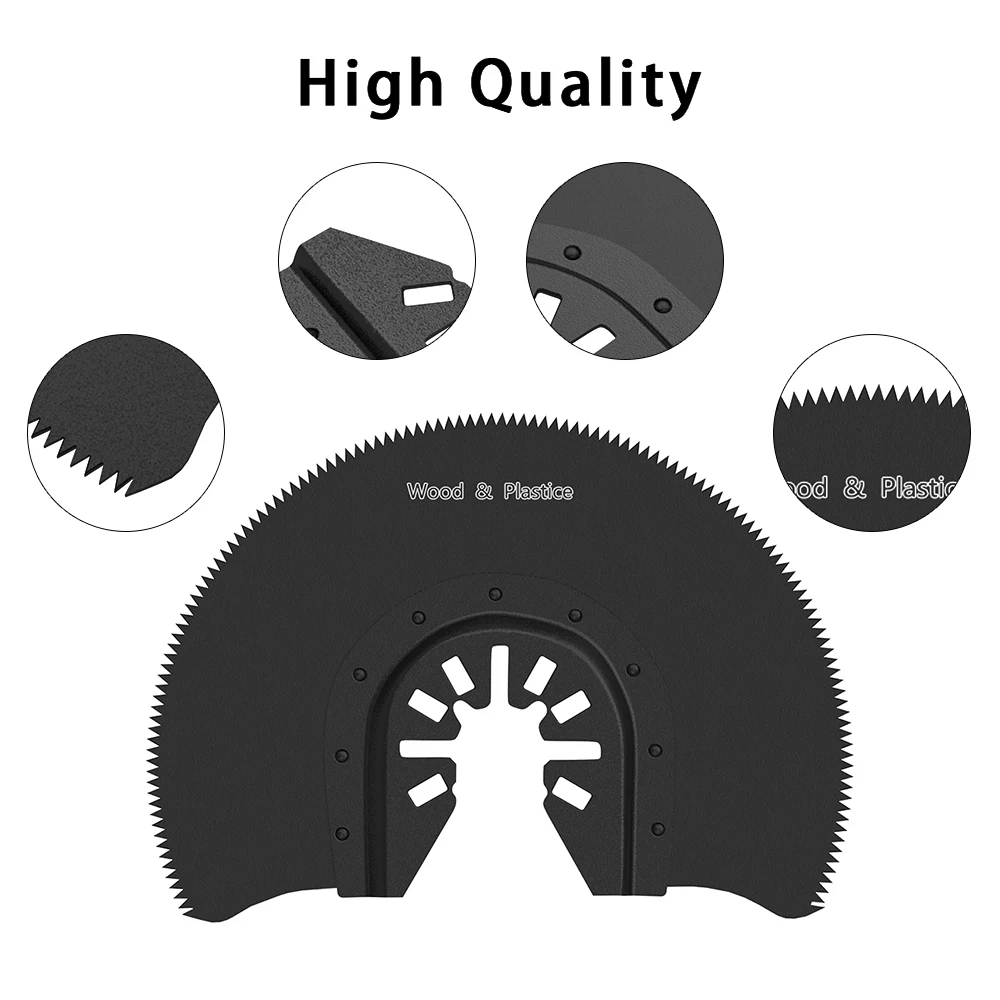 5pcs set of swing type multi-tool semi-circular HCS saw blade for cutting wood multi-functional power tool 88 mm
5pcs set of swing type multi-tool semi-circular HCS saw blade for cutting wood multi-functional power tool 88 mm