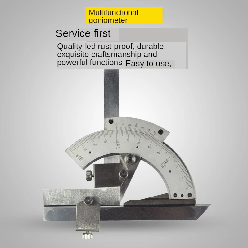 Multifunctional Goniometer Protractor Measuring Goniometer Angle Meter Measuring Tool 0-320 Degrees
Multifunctional Goniometer Protractor Measuring Goniometer Angle Meter Measuring Tool 0-320 Degrees
