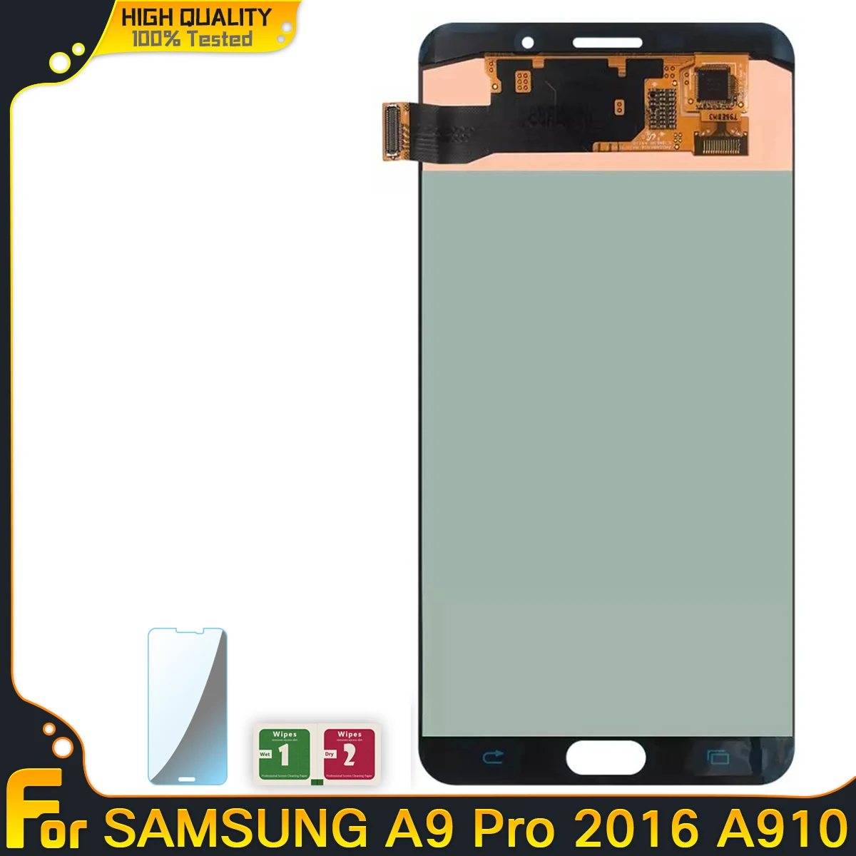 Оригинальный AMOLED-дисплей для Samsung Galaxy A9 Pro 2016 A910 A9100 A910F SM-A910F с сенсорным экраном и полной сборкой.
