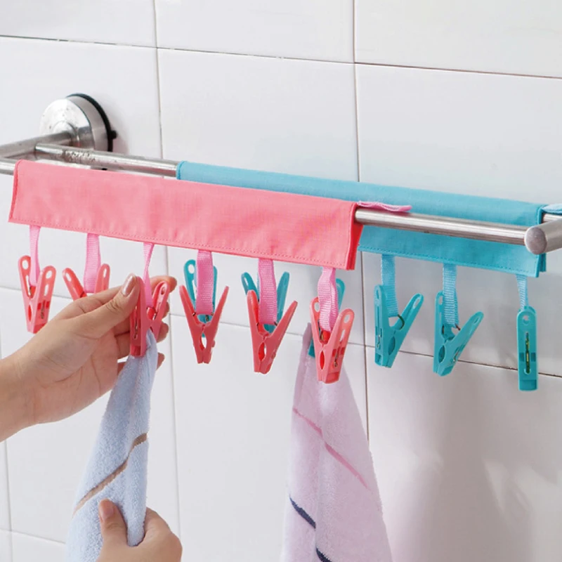 Portable Travel Cloth Hanger 6 Clips Multi-function Student Dormitory Socks Underwear Clothespins Foldable Drying Hanger Racks
Portable Travel Cloth Hanger 6 Clips Multi-function Student Dormitory Socks Underwear Clothespins Foldable Drying Hanger Racks
