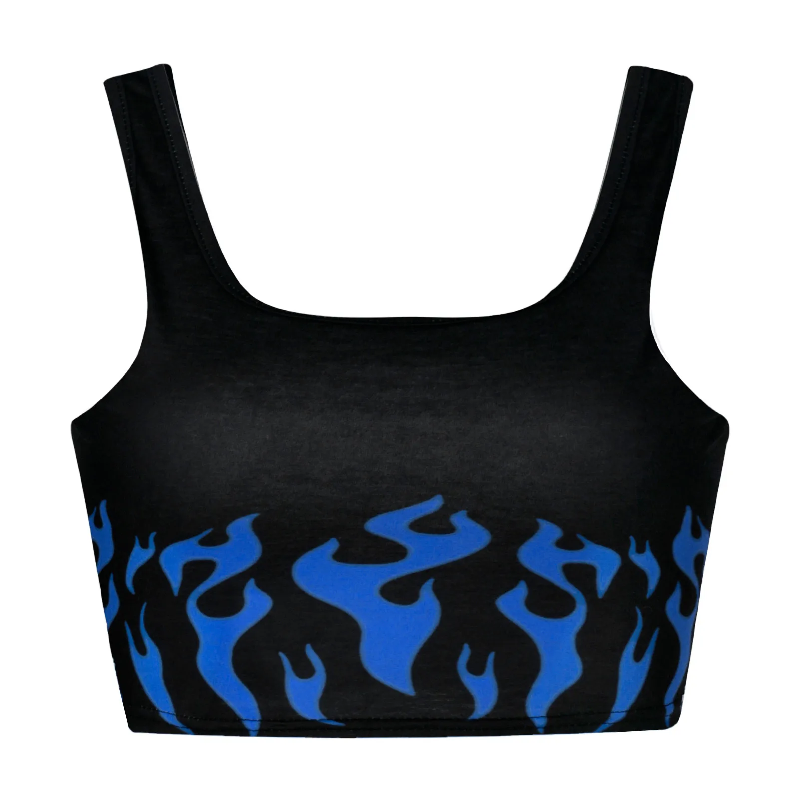 Crop Top Female Tops Flame Print Sleeveless Strapped Pullover Vest Tank Crop Shirts 2021
Crop Top Female Tops Flame Print Sleeveless Strapped Pullover Vest Tank Crop Shirts 2021