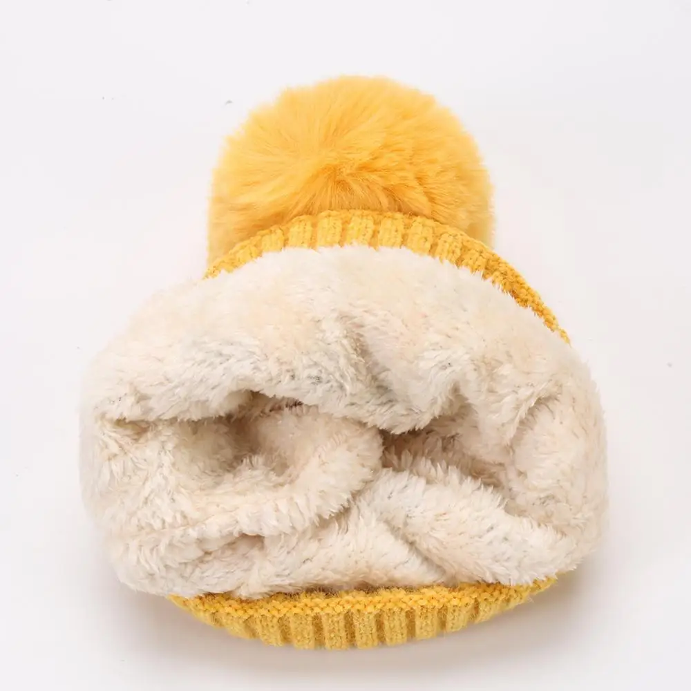 New Winter Wave Fur Pompom Knitted Skullies Beanies for Women Beanies Hats Cap Yellow Black White Warm Thicker Outdoor Cap
New Winter Wave Fur Pompom Knitted Skullies Beanies for Women Beanies Hats Cap Yellow Black White Warm Thicker Outdoor Cap