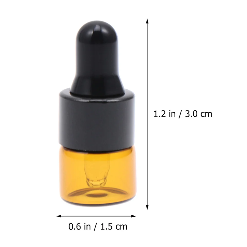 30pcs 1ml Amber Glass Dropper Bottles Transparent Sample Vials Essential Oil Dropping Bottle Cosmetic Container (Black Caps) 
30pcs 1ml Amber Glass Dropper Bottles Transparent Sample Vials Essential Oil Dropping Bottle Cosmetic Container (Black Caps)