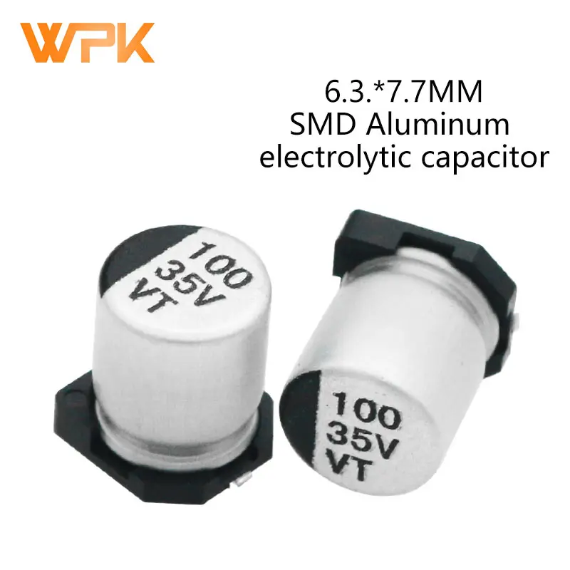 50 шт. 6 3*7 7 SMD Алюминий электролитический комплект конденсаторов 10V 16V алюминиевая
