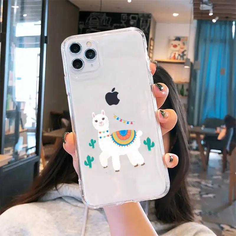 Kawaii Cute Llama Alpaca Animals Cartoon Phone Case Transparent for iPhone 6 7 8 11 12 s mini pro X XS XR MAX Plus cover shell
Kawaii Cute Llama Alpaca Animals Cartoon Phone Case Transparent for iPhone 6 7 8 11 12 s mini pro X XS XR MAX Plus cover shell