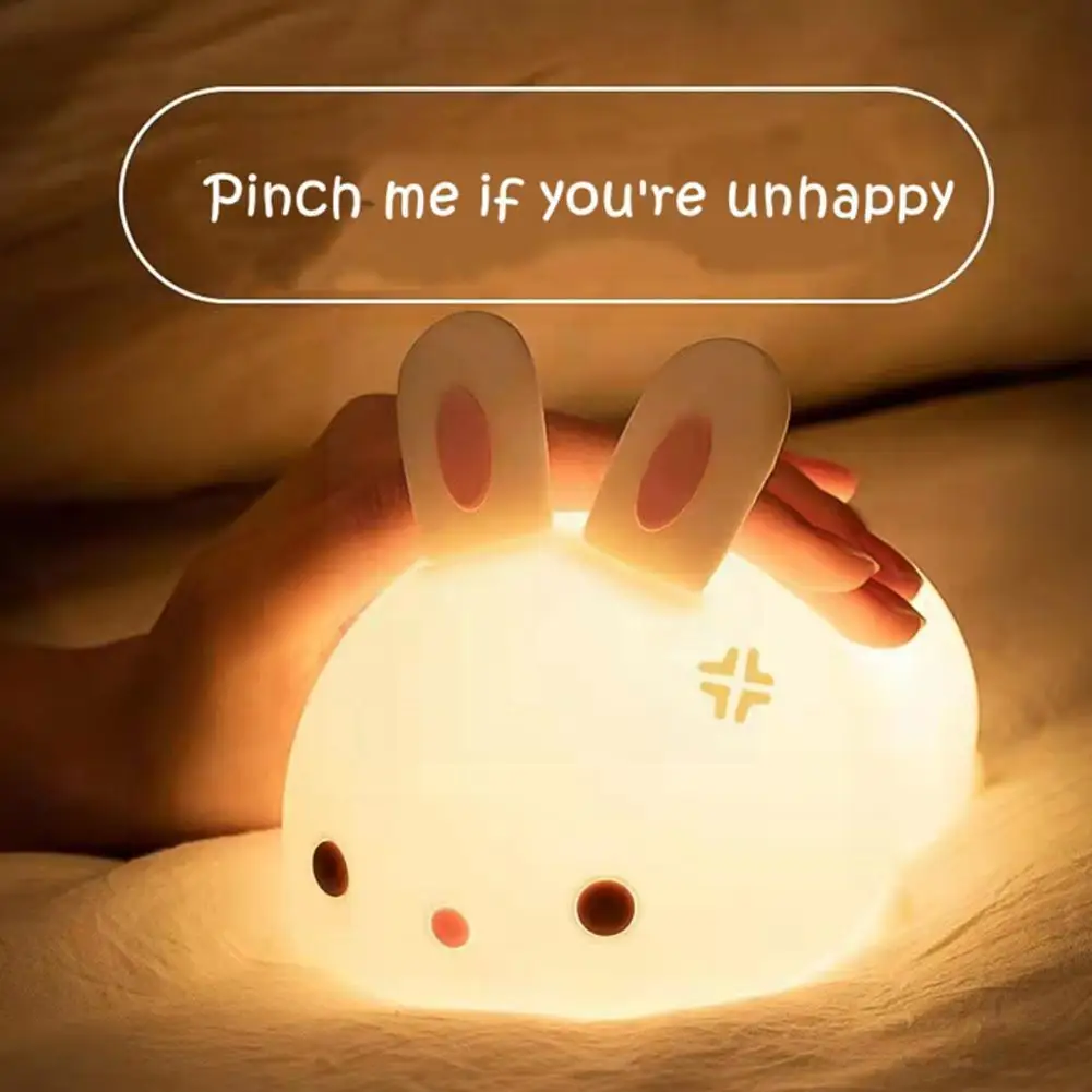 Usb Rechargeable Night Light Rabbit Silicone Night Lights Sensor Bedroom Bedside Lamp With Remote For Kids Baby Gift U9m8
Usb Rechargeable Night Light Rabbit Silicone Night Lights Sensor Bedroom Bedside Lamp With Remote For Kids Baby Gift U9m8