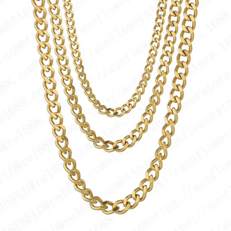 Basic Necklace Chains for Men Women Punk Stainless Steel Necklace Accessories Wholesale
Basic Necklace Chains for Men Women Punk Stainless Steel Necklace Accessories Wholesale