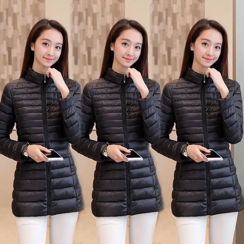 Lightweight cotton padded jacket women's middle long 2020 new warm and slim Korean large size cotton padded winter coat small
Lightweight cotton padded jacket women's middle long 2020 new warm and slim Korean large size cotton padded winter coat small