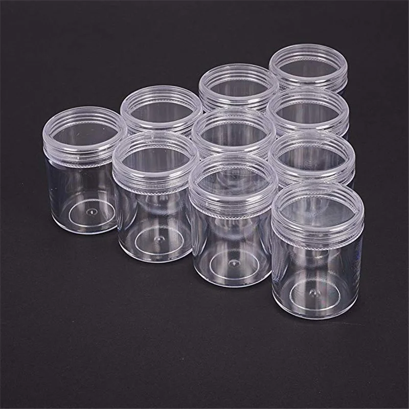 10pcs Clear Transparent Empty Plastic Bead Containers Opbergdozen Nail Art Tip Glitter Pot Doos Rhinestone Gems Case 39x50mm
10pcs Clear Transparent Empty Plastic Bead Containers Opbergdozen Nail Art Tip Glitter Pot Doos Rhinestone Gems Case 39x50mm