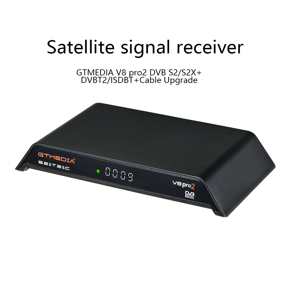 Приемник спутникового сигнала V8 Pro2 DVB S2/S2X + DVBT2/ISDBT кабель обновленная версия