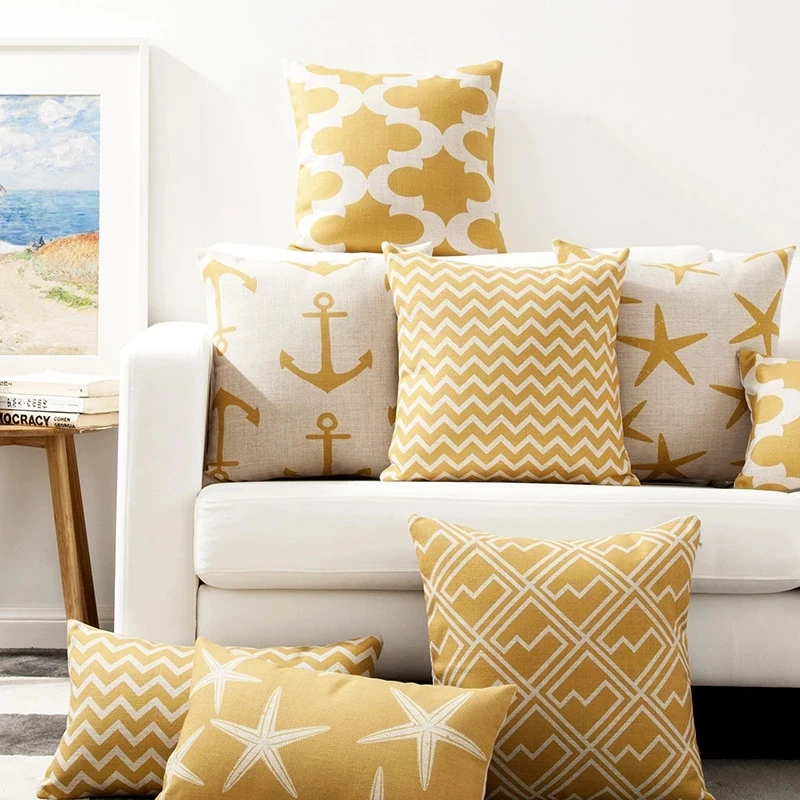 Nordic Art Style Yellow Geometric Printed Cushion Cover Home Decorative Sofa Coffee Car Chair Throw Pillow Case Almofada Cojines
Nordic Art Style Yellow Geometric Printed Cushion Cover Home Decorative Sofa Coffee Car Chair Throw Pillow Case Almofada Cojines