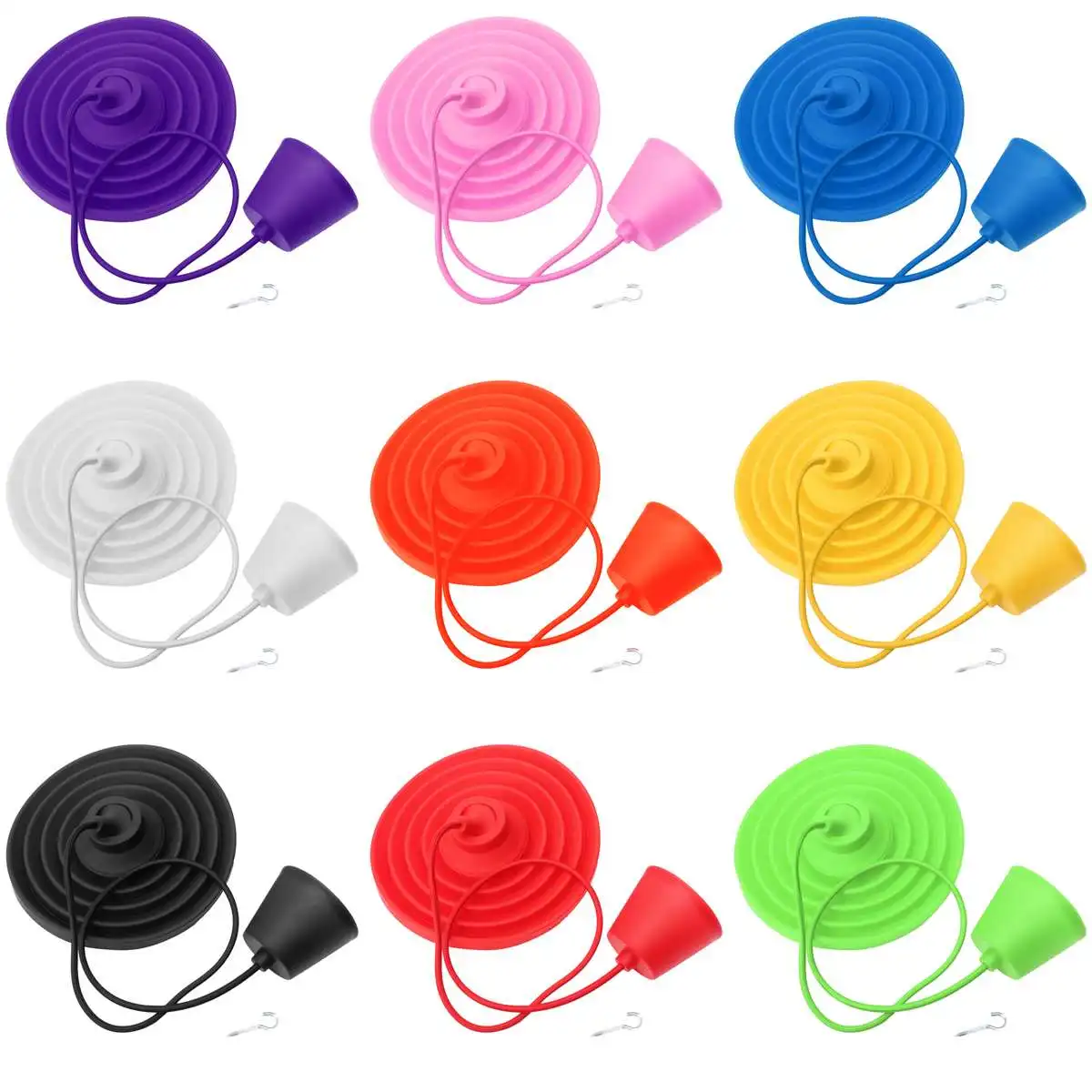 E27/E26 Home Pendant Lamp Light Bulb Holder Silicone Lampshade with Ceiling Roses 110-240V Loft Home Party Cafe Office Decor
E27/E26 Home Pendant Lamp Light Bulb Holder Silicone Lampshade with Ceiling Roses 110-240V Loft Home Party Cafe Office Decor