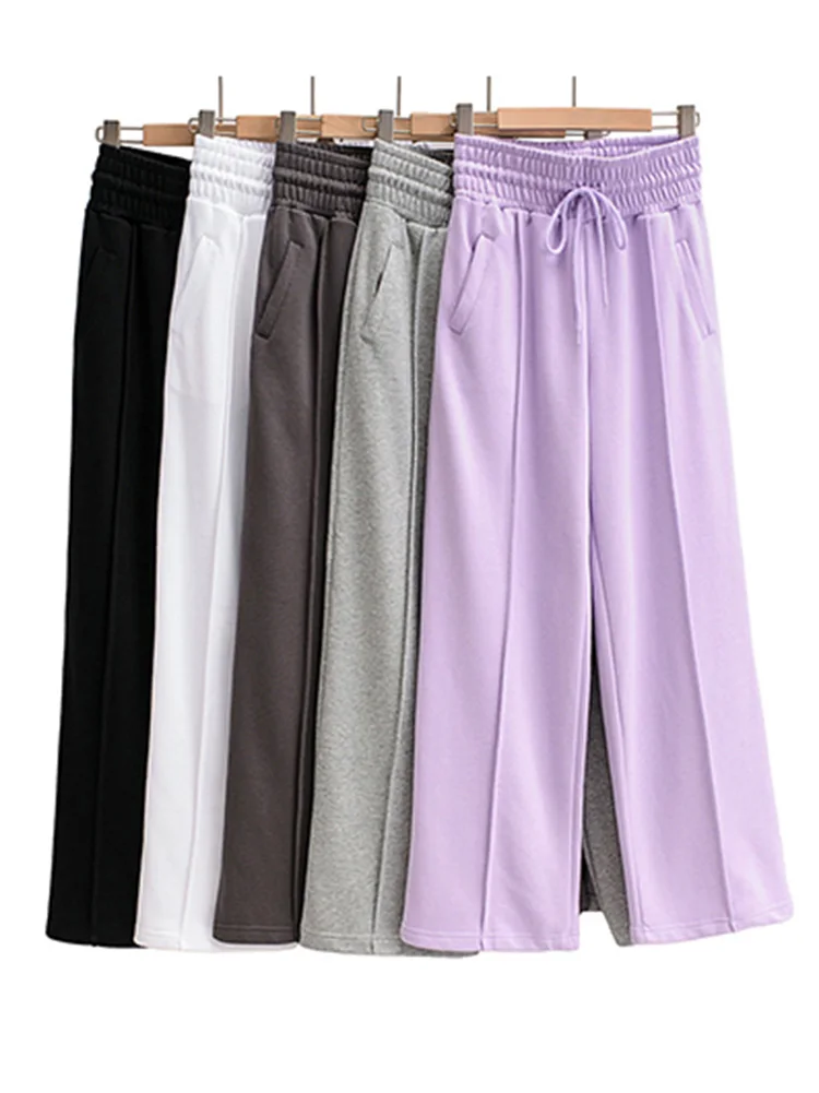 Winter Thicken Women Straight leg pants Female 2020 New Fashion Autumn High Waist Loose Trousers Capris Good Fabric Streetwear
Winter Thicken Women Straight leg pants Female 2020 New Fashion Autumn High Waist Loose Trousers Capris Good Fabric Streetwear