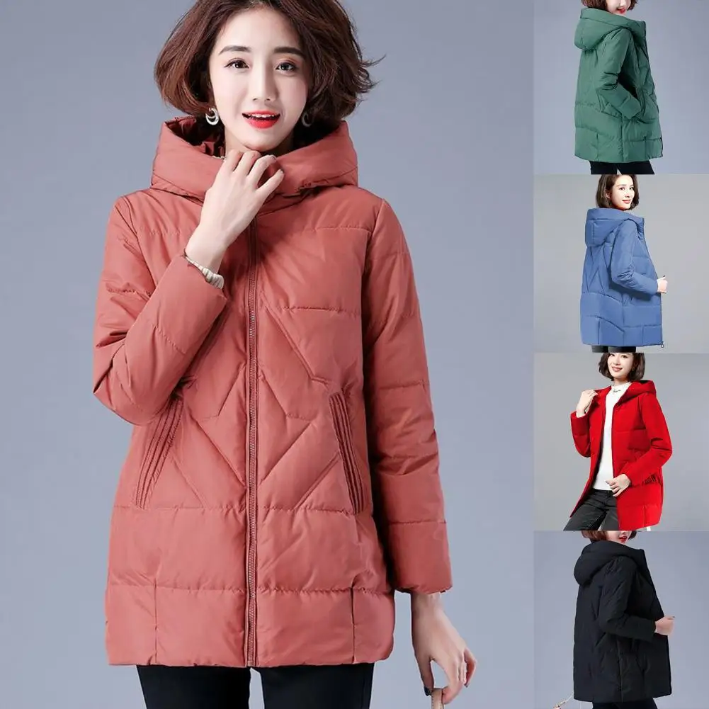 Women's Down Coat Solid Color Padded Thick Warm Jacket Thicken Female Long Warm Parkas Outwear for Outdoor manteau
Women's Down Coat Solid Color Padded Thick Warm Jacket Thicken Female Long Warm Parkas Outwear for Outdoor manteau