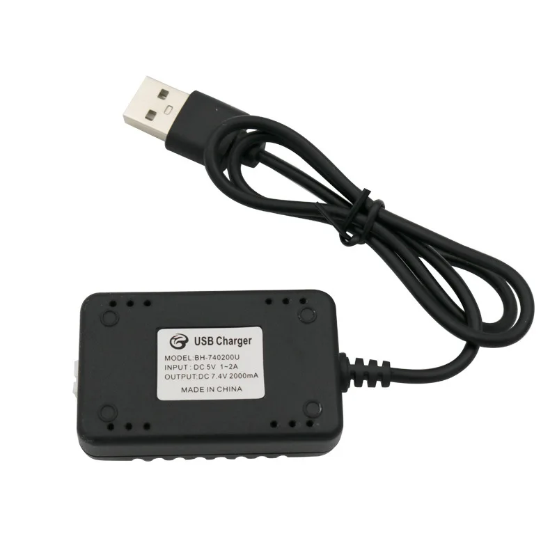 7 4 V 2000 мА/ч 5 см XH-3P быстрый USB Зарядное устройство для Wltoys 144001 124019 124018 XK K130 12428 12401 12402
