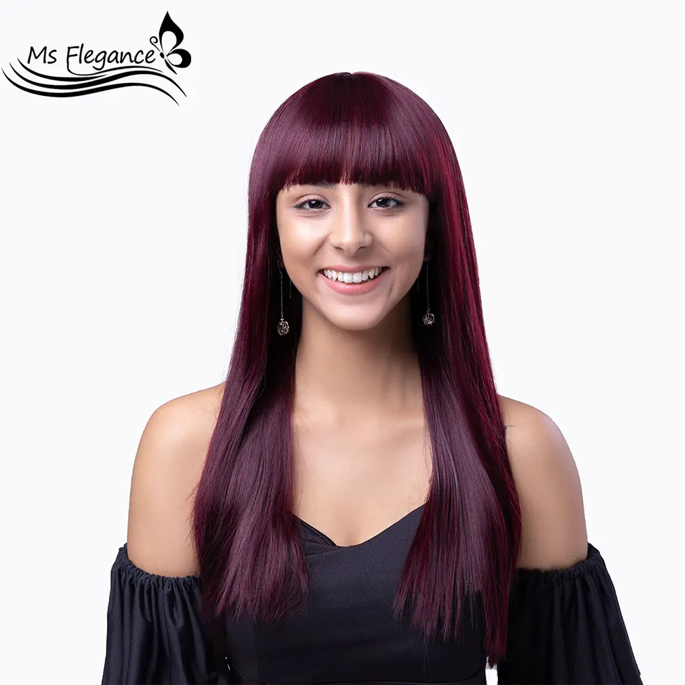MS FLEGANCE Women's Long Straight Synthetic Wigs With Bangs for Women Natural Density Red Straight Wig Daily Party Hair Wigs
MS FLEGANCE Women's Long Straight Synthetic Wigs With Bangs for Women Natural Density Red Straight Wig Daily Party Hair Wigs
