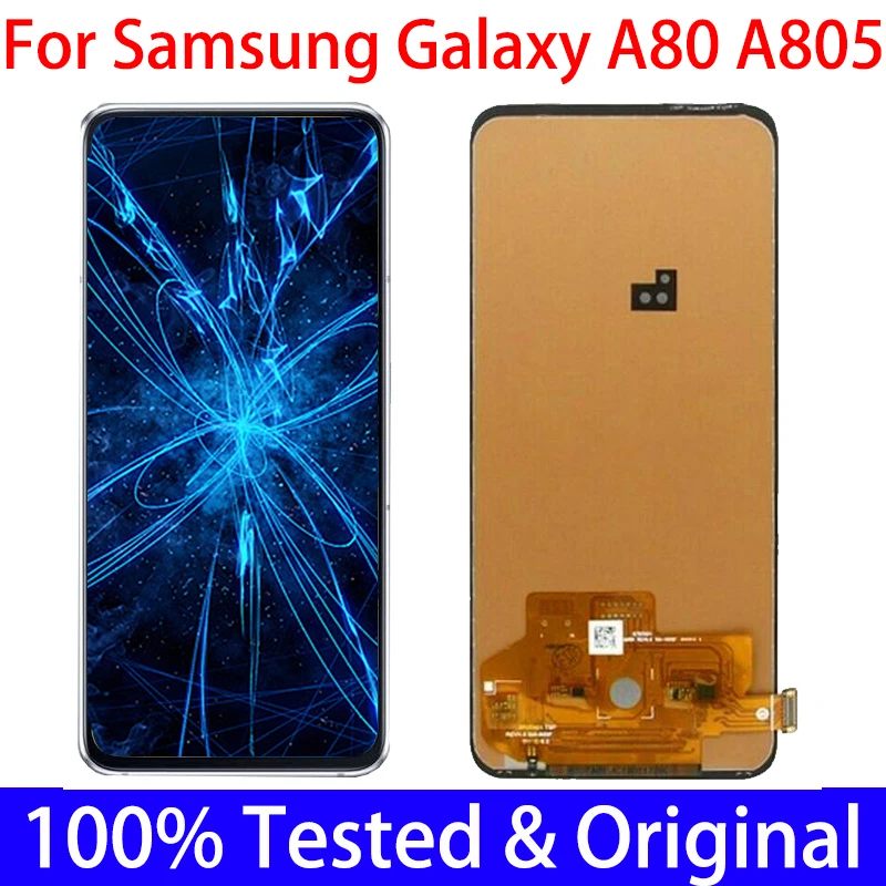 100% Tested SUPER AMOLED 6.7'' LCD Display For Samsung Galaxy A80 A805 SM-A805F Touch Screen Digitizer Assembly Service pack
100% Tested SUPER AMOLED 6.7'' LCD Display For Samsung Galaxy A80 A805 SM-A805F Touch Screen Digitizer Assembly Service pack