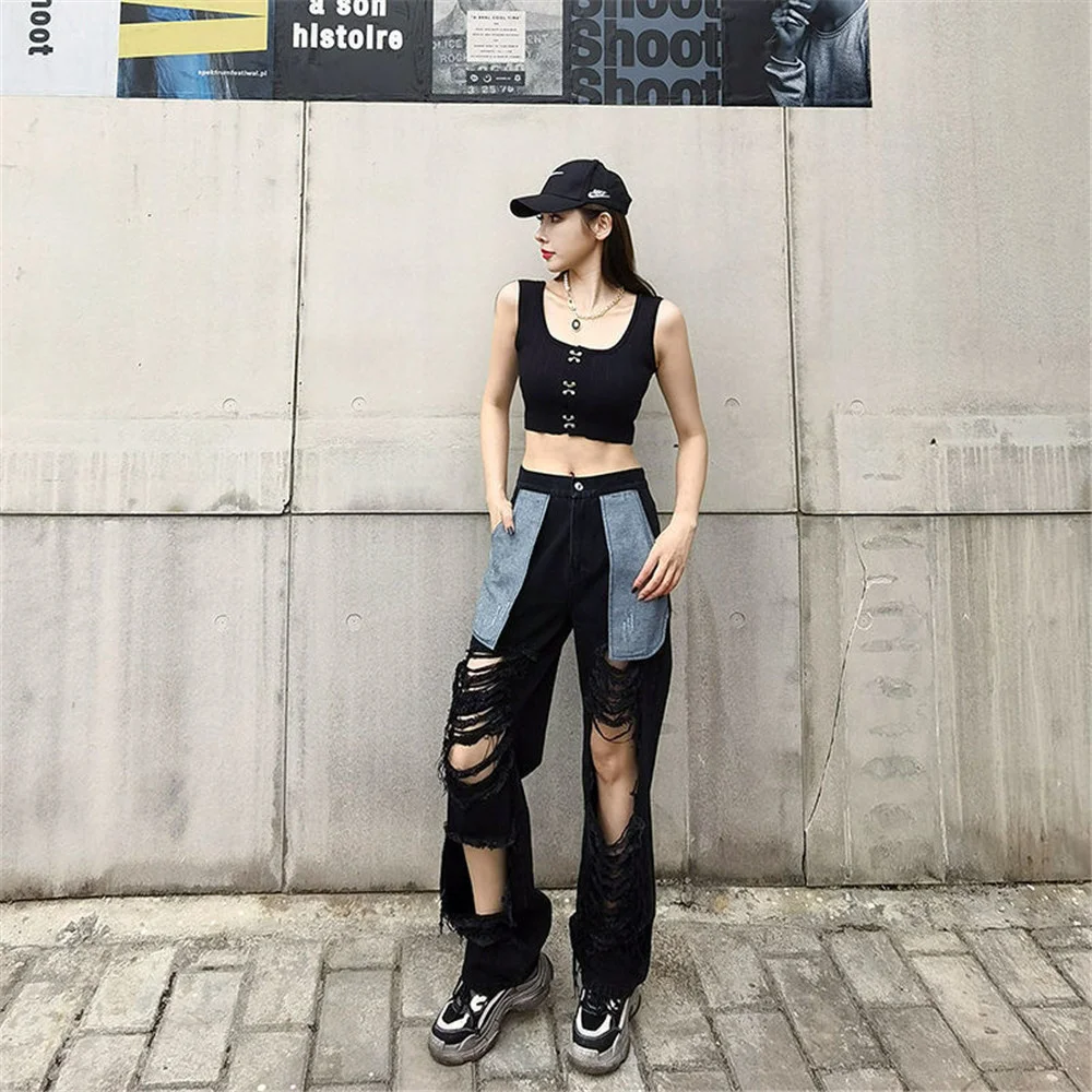 Cool Funny High Waist Women Fashion Ripped Jeans Girls Straight Pants Trousers Female Harajuku Jean Denim Ripped Jeans Femme
Cool Funny High Waist Women Fashion Ripped Jeans Girls Straight Pants Trousers Female Harajuku Jean Denim Ripped Jeans Femme