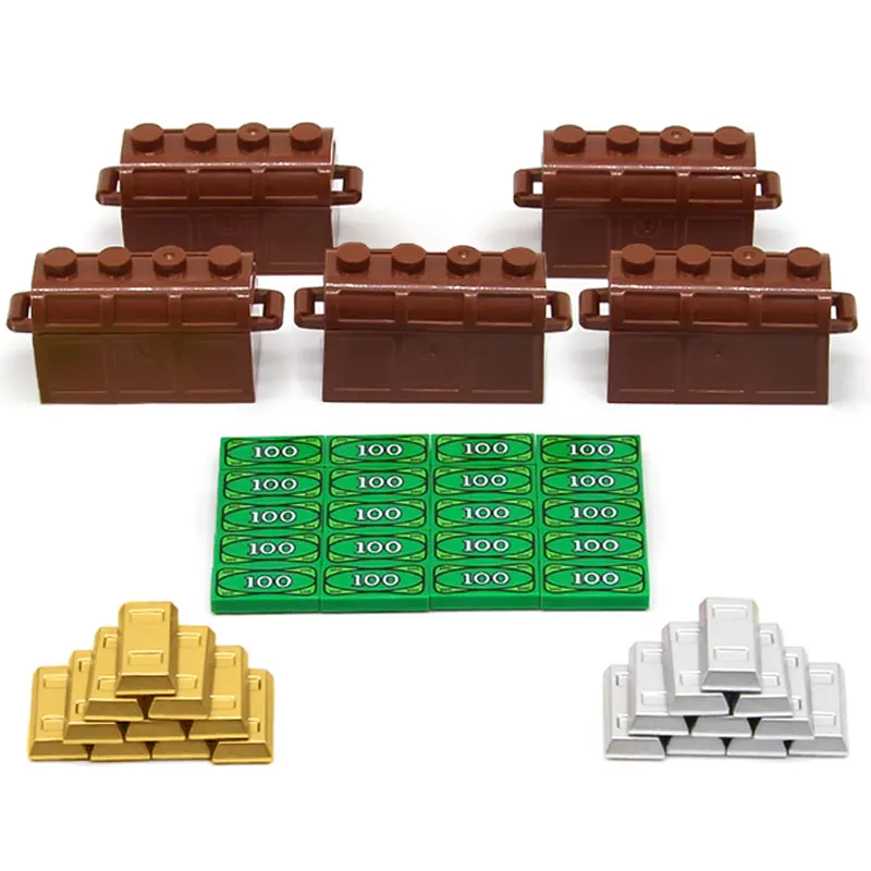 Конструктор MOC из золотого и серебряного кубиков, аксессуары, коробки для деталей, модели блоков «сделай сам», игрушки для детей
Конструктор MOC из золотого и серебряного кубиков, аксессуары, коробки для деталей, модели блоков «сделай сам», игрушки для детей