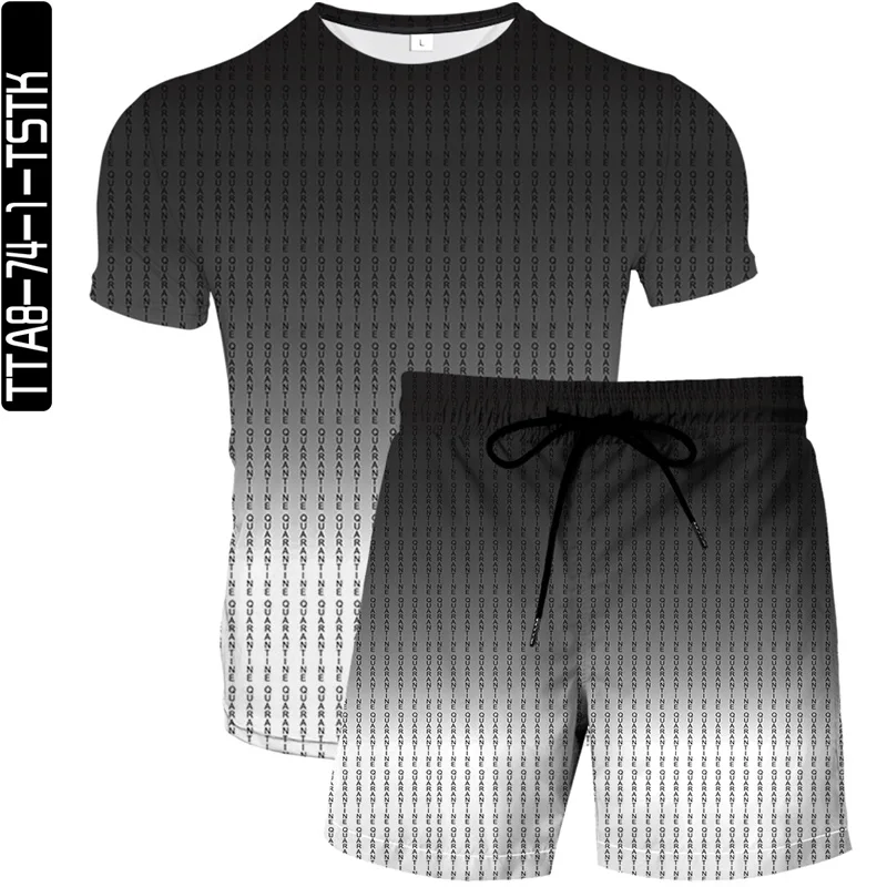 2021 summer new graffiti pattern T-shirt suit men and women casual two-piece trend 3D digital printing
2021 summer new graffiti pattern T-shirt suit men and women casual two-piece trend 3D digital printing