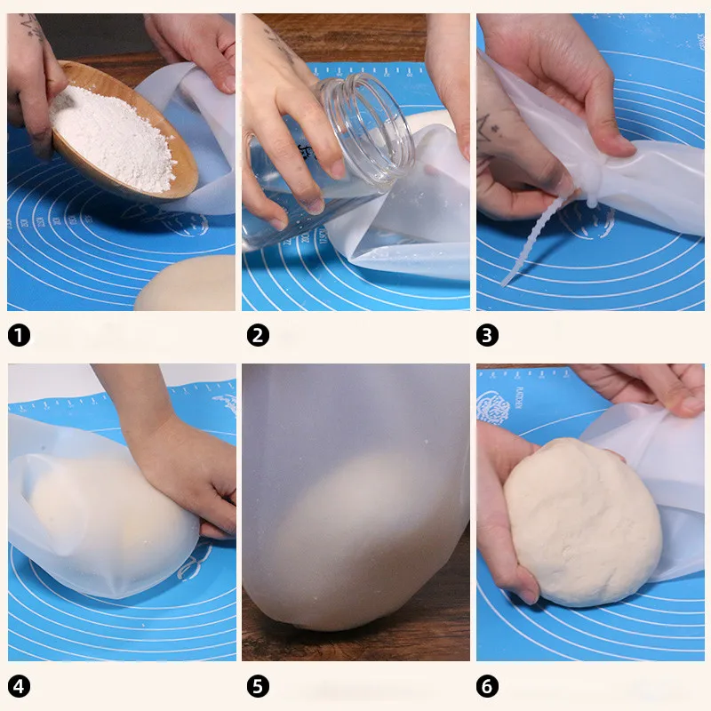 Silicone Kneading Dough Bag Pastry Blenders Cooking Pastry Tools Flour Mixer Bag Versatile Dough Mixer for Bread Kitchen Tools
Silicone Kneading Dough Bag Pastry Blenders Cooking Pastry Tools Flour Mixer Bag Versatile Dough Mixer for Bread Kitchen Tools