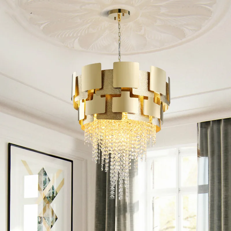 Post Modern Gold Steel K9 Crystal Led Pendant Lights Living Room Led Pendant Lamp Chain Hanging Lamp Led Suspend Light Fixtures
Post Modern Gold Steel K9 Crystal Led Pendant Lights Living Room Led Pendant Lamp Chain Hanging Lamp Led Suspend Light Fixtures