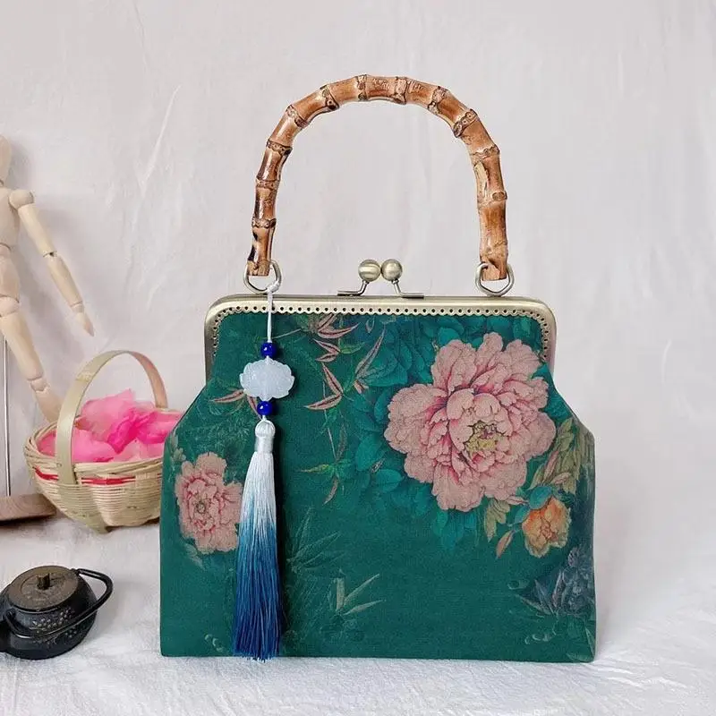 Chinese Style Retro Bag Fragrant Cloud Yarn Bag Handbag Cheongsam Bag Hand Bag Slub Bag Gift
Chinese Style Retro Bag Fragrant Cloud Yarn Bag Handbag Cheongsam Bag Hand Bag Slub Bag Gift