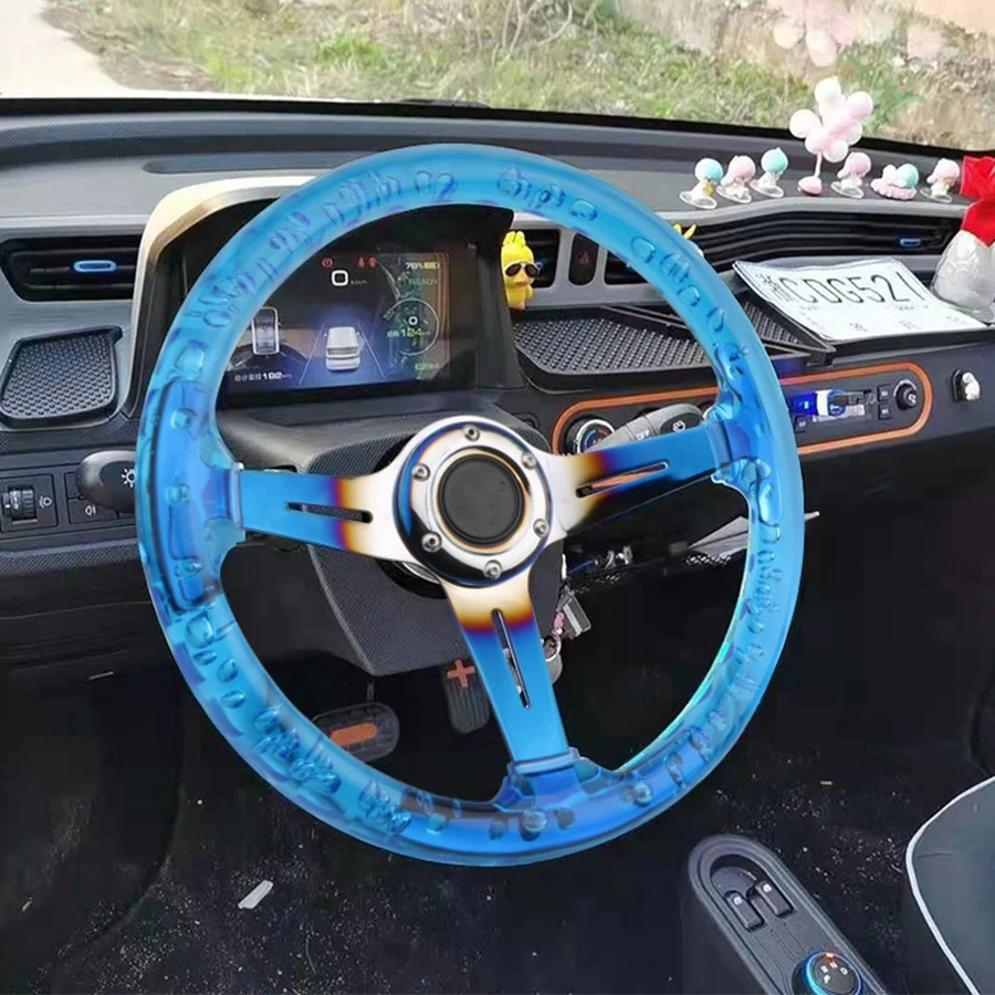 14 inch car crystal steering wheel acrylic crystal steering wheel racing bubble transparent steering wheel
14 inch car crystal steering wheel acrylic crystal steering wheel racing bubble transparent steering wheel