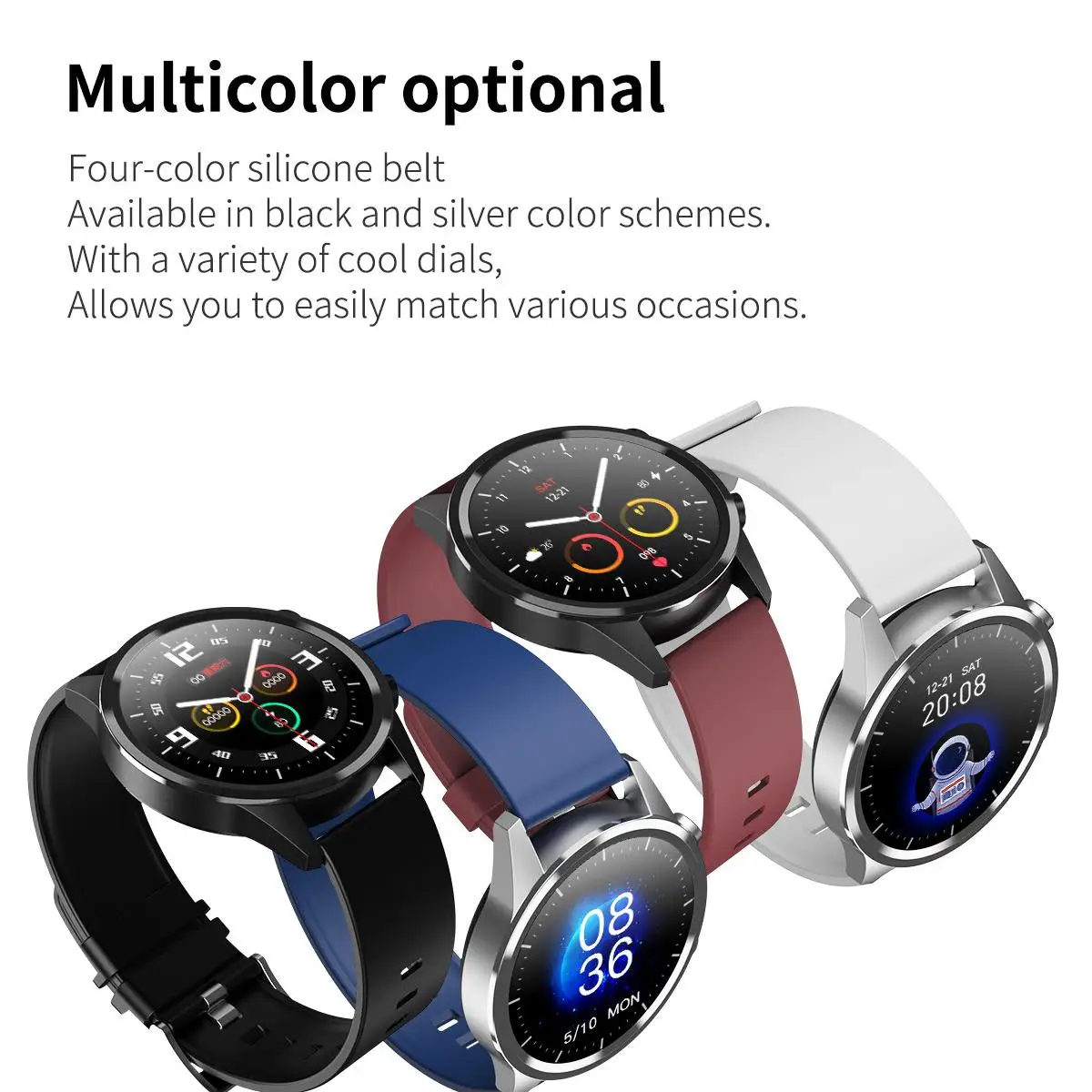 

New F35 Smart Bracelet Custom Wallpaper Bluetooth Call Heart Rate and Blood Pressure Information Reminder Multi Sports Watch