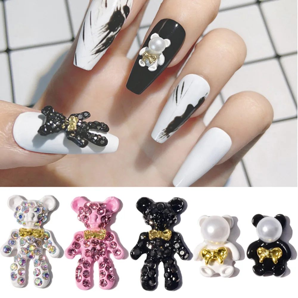 5 Pcs Alloy Bowknot Bear 3D Nail Art Decorations Covered Rhinestones Ornament Jewelry Manicure Design Accessories
5 Pcs Alloy Bowknot Bear 3D Nail Art Decorations Covered Rhinestones Ornament Jewelry Manicure Design Accessories