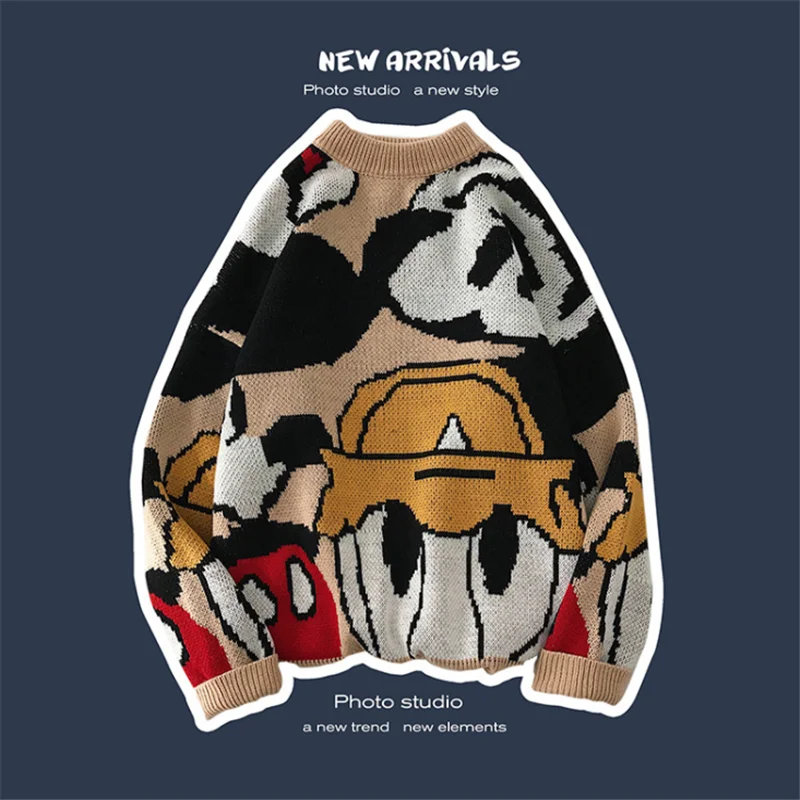 Harajuku 19SS Spring and Autumn Cartoon Hong Kong Style Sweater Couple Dress Thicken Super Fire Korean Sweater Loose Men's Trend
Harajuku 19SS Spring and Autumn Cartoon Hong Kong Style Sweater Couple Dress Thicken Super Fire Korean Sweater Loose Men's Trend