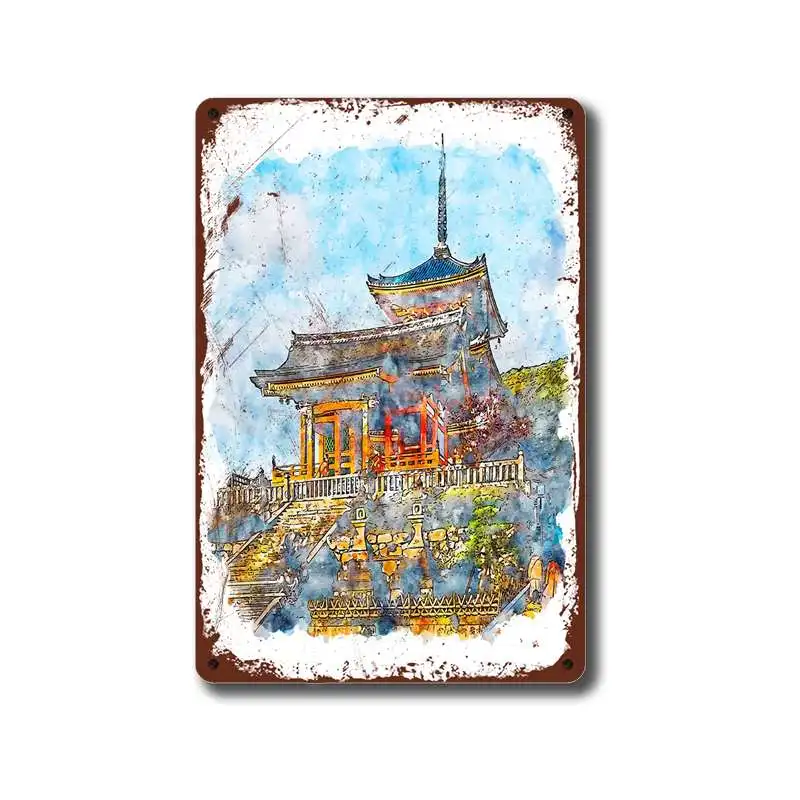 Kiyomizudera подарок для путешествий свадебный подарок жестяной знак для дома и гаража Украшение стен
Kiyomizudera подарок для путешествий свадебный подарок жестяной знак для дома и гаража Украшение стен