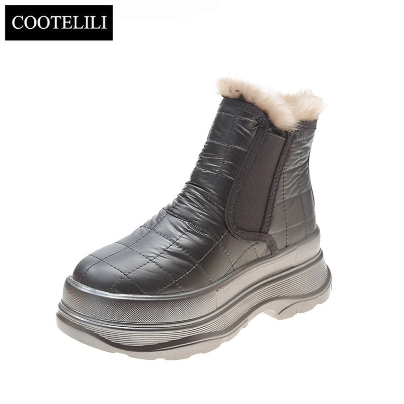 LIBIELIy Womens Ankle Boots With Plush 7cm Heel Round Toe Black Nice Pop Fashion Slip On Shoes For Woman Plus Size 40
LIBIELIy Womens Ankle Boots With Plush 7cm Heel Round Toe Black Nice Pop Fashion Slip On Shoes For Woman Plus Size 40