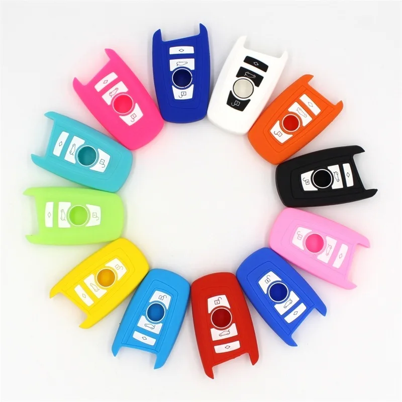 

Silicone Key Fob Cover Case Protect Skin Hood for BMW F10 F20 F30 Z4 X1 M1 M2 M3 E90 1 2 3 5 7 SERIES Remote Keyless