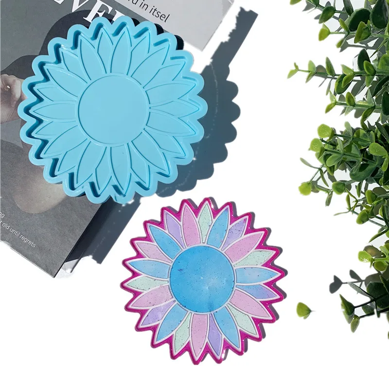 DIY Sunflower Cup Pad Mat Silicone Mold Irregular Round Flower Cup Pad Molds For UV Epoxy Resin Home Decoratin Art Resin Mould
DIY Sunflower Cup Pad Mat Silicone Mold Irregular Round Flower Cup Pad Molds For UV Epoxy Resin Home Decoratin Art Resin Mould