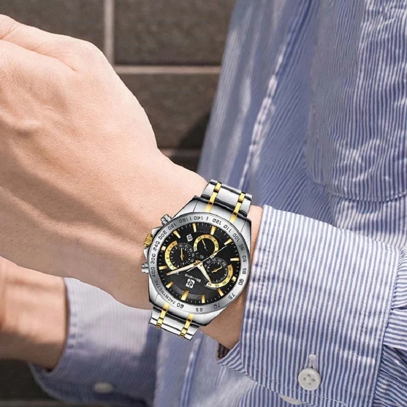 2021 New Men's Watch Top Brand Luxury Business Fashion Stainless Steel Wristband Watches Men's Waterproof Calendar Wristwatches
2021 New Men's Watch Top Brand Luxury Business Fashion Stainless Steel Wristband Watches Men's Waterproof Calendar Wristwatches