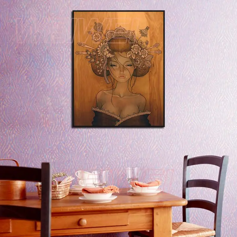 Cartoon Figure Home Decoration Canvas Painting Yellow Geisha Hd Print Pictures for Bedroom and Living Room Frameless Style
Cartoon Figure Home Decoration Canvas Painting Yellow Geisha Hd Print Pictures for Bedroom and Living Room Frameless Style