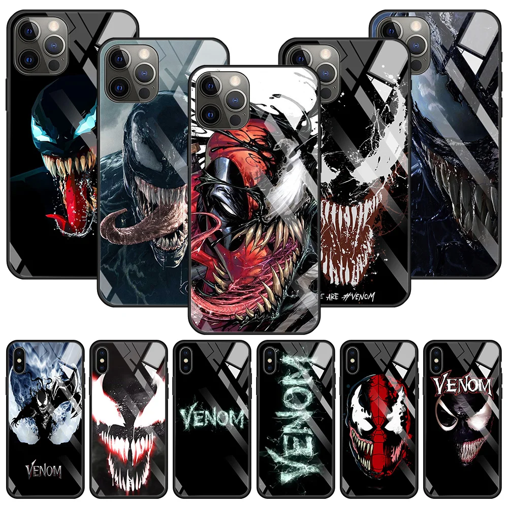 Venom 2 MARVEL Tempered Glass Case For App iPhone 14 13 12 11 Pro Max 13 12 Mini X XR XS Max 8 7 6s Plus SE 2020 Phone Shell
Venom 2 MARVEL Tempered Glass Case For App iPhone 14 13 12 11 Pro Max 13 12 Mini X XR XS Max 8 7 6s Plus SE 2020 Phone Shell