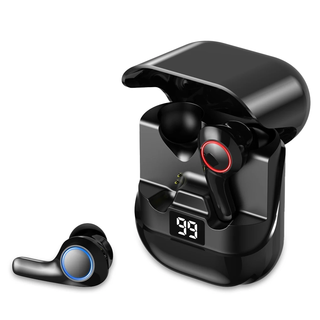Wireless Bluetooth-compatible Earphones LED Charging Box Wireless Headphone Deep Bass Stereo Sports Waterproof Headsets W/Mic
Wireless Bluetooth-compatible Earphones LED Charging Box Wireless Headphone Deep Bass Stereo Sports Waterproof Headsets W/Mic